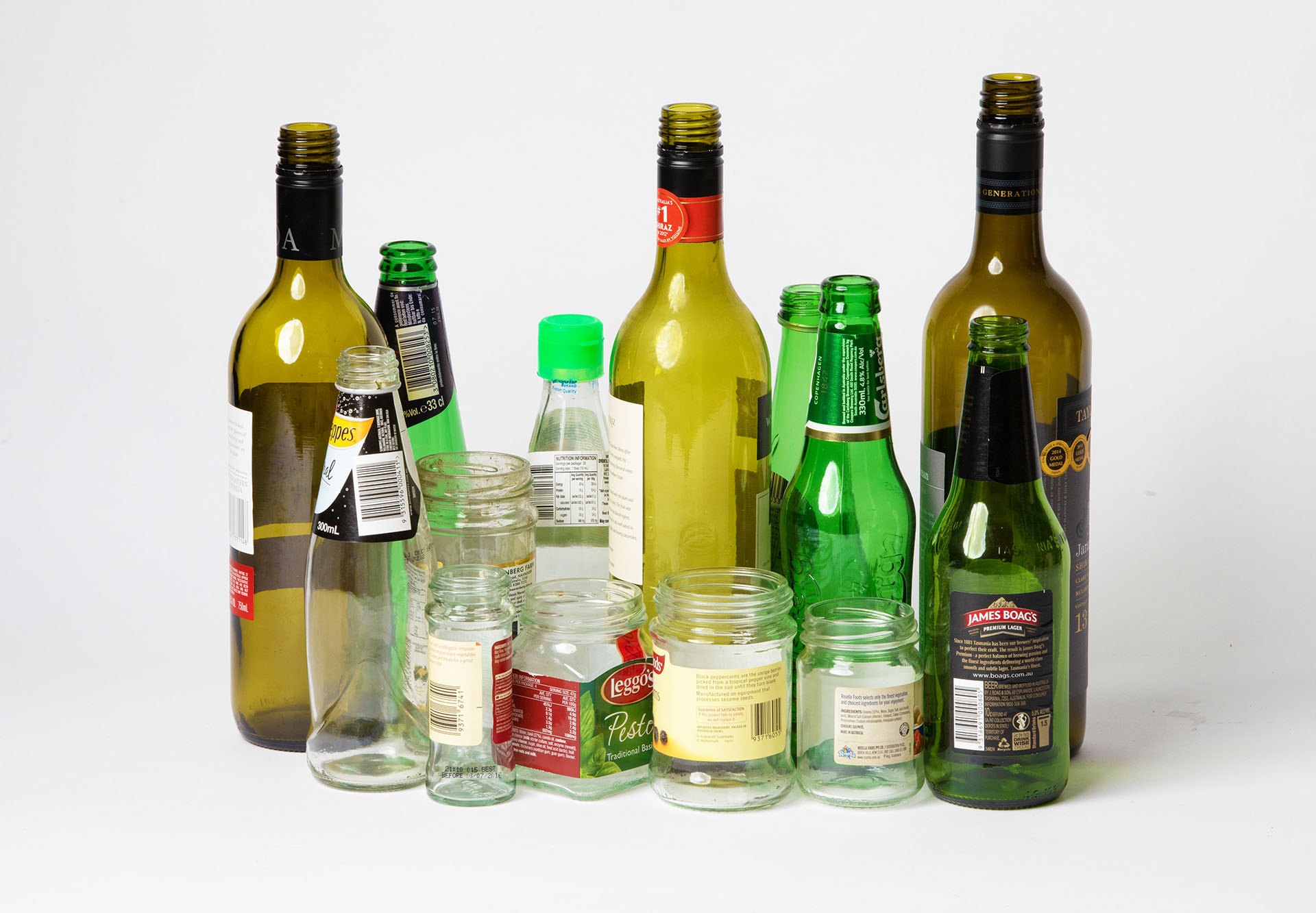 Image of glass bottles and jars
