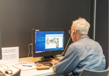 Image of man at computer