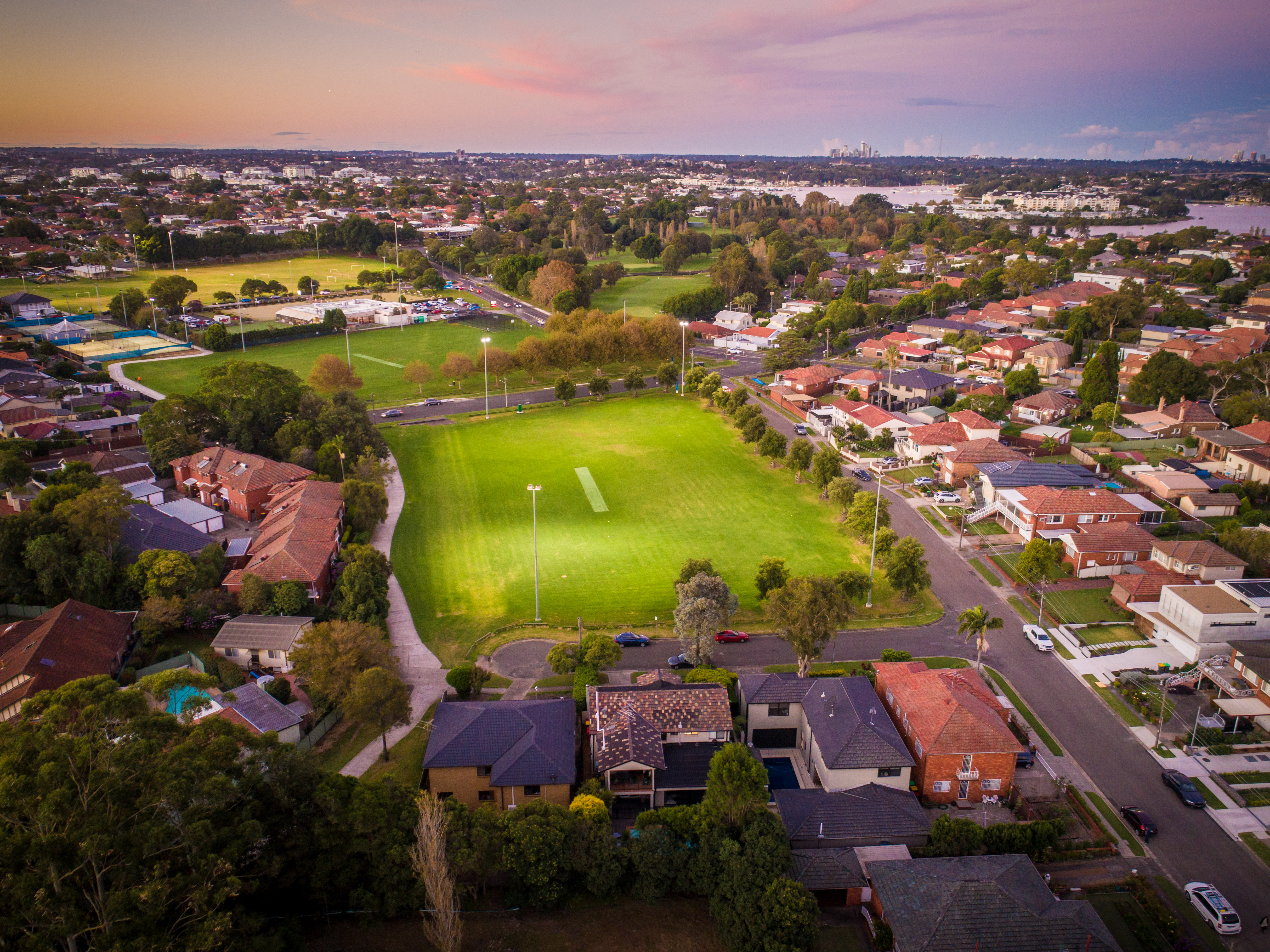 Aerial of park