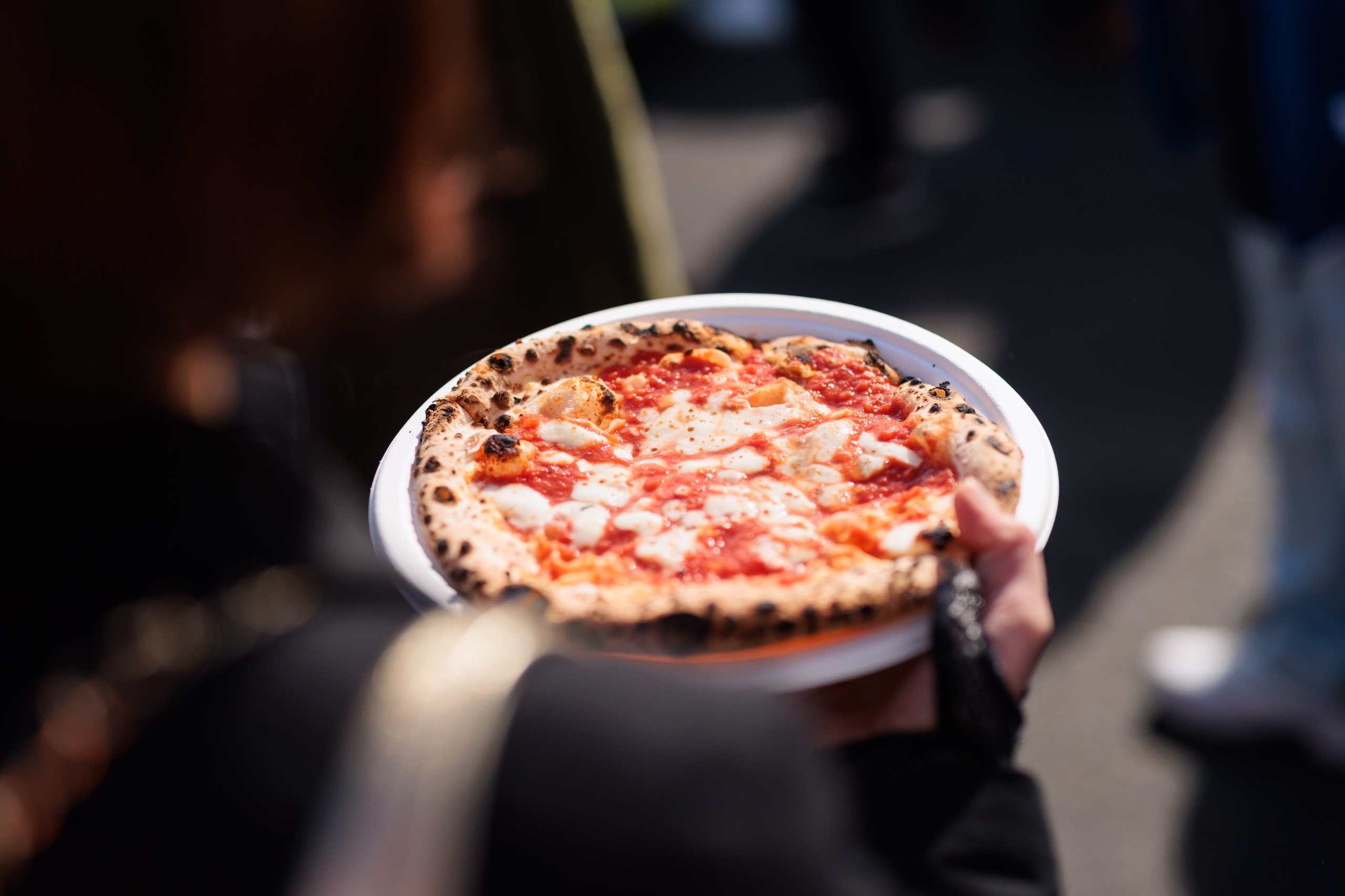 Close up of pizza