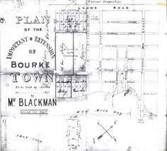 Advertisement for the Bourke Town Subdivision circa 1840
