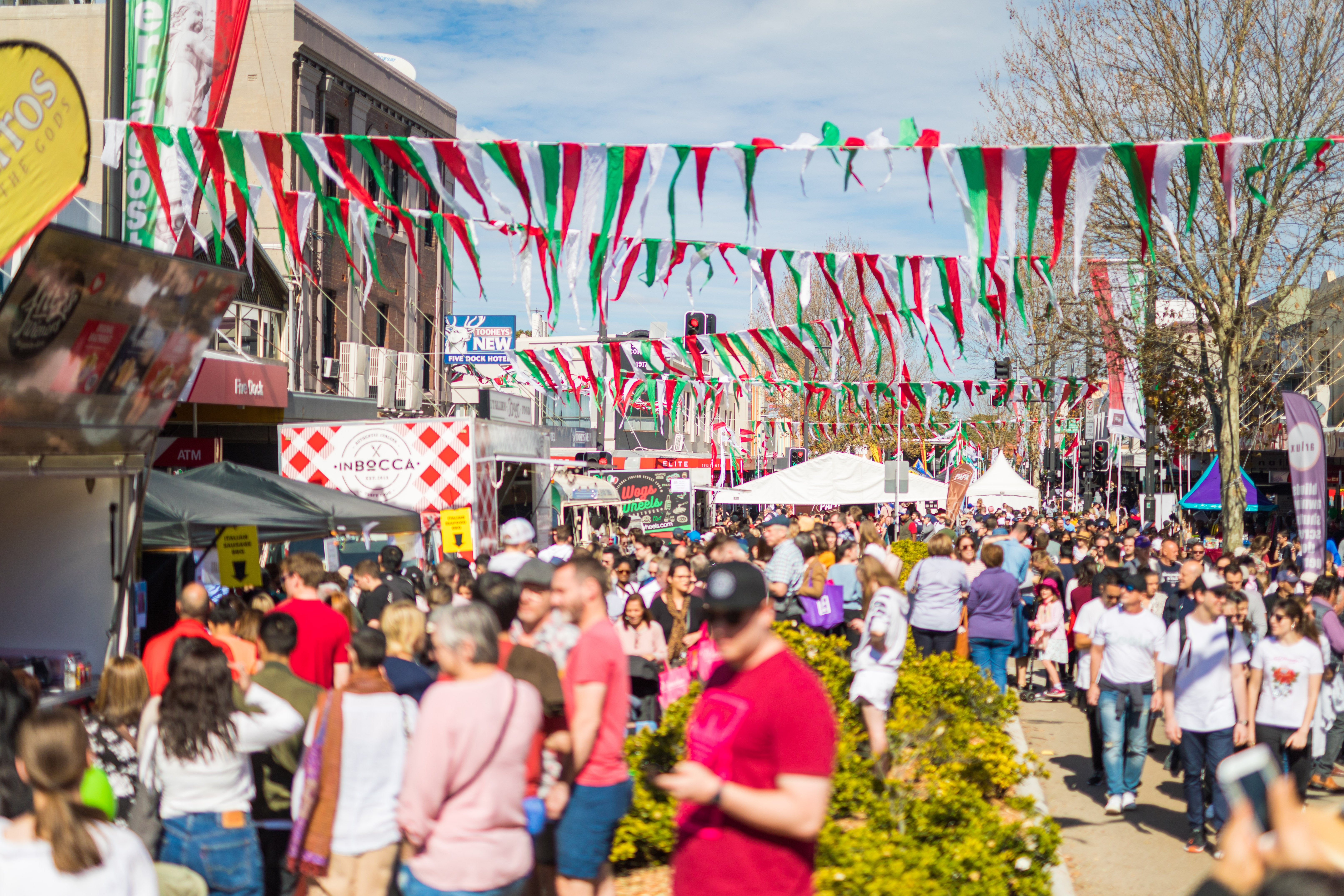 A view of the Ferragosto street festival