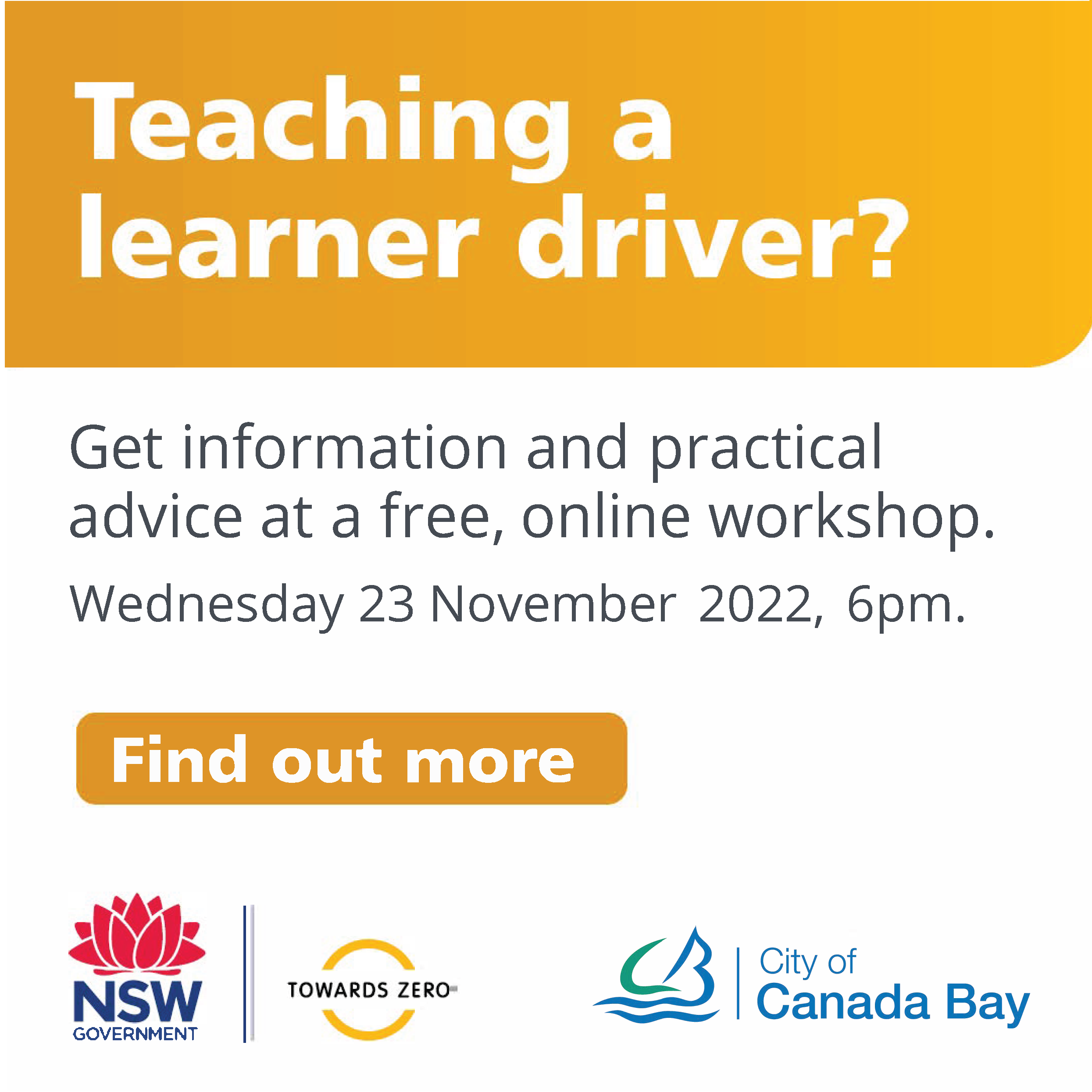 Teaching a learner driver? Nov 2022