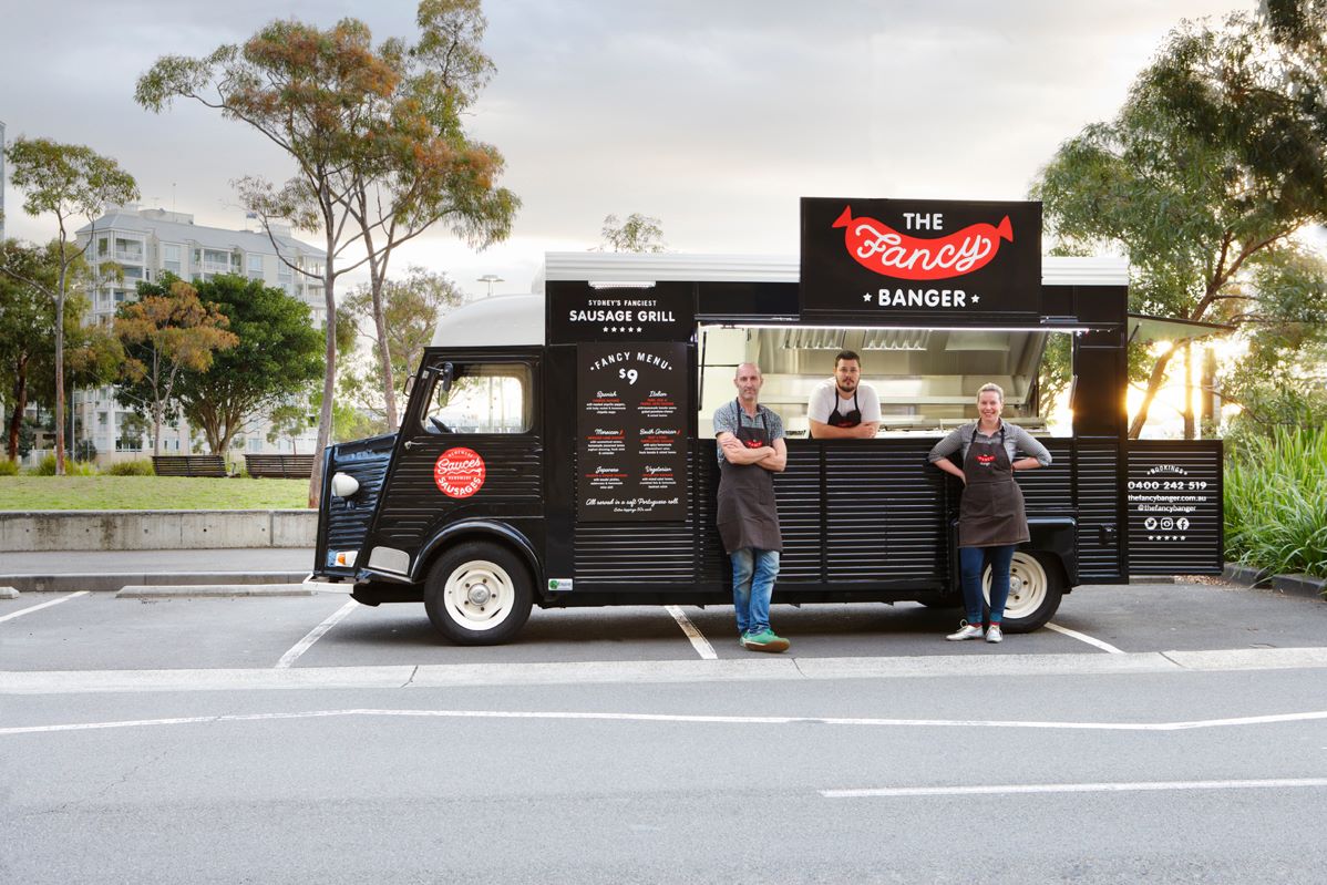 Image of food truck named The Fancy Banger