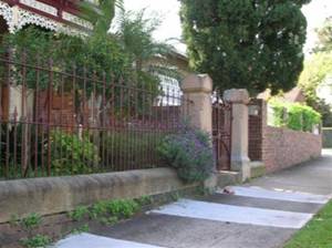 Iron palisade fences