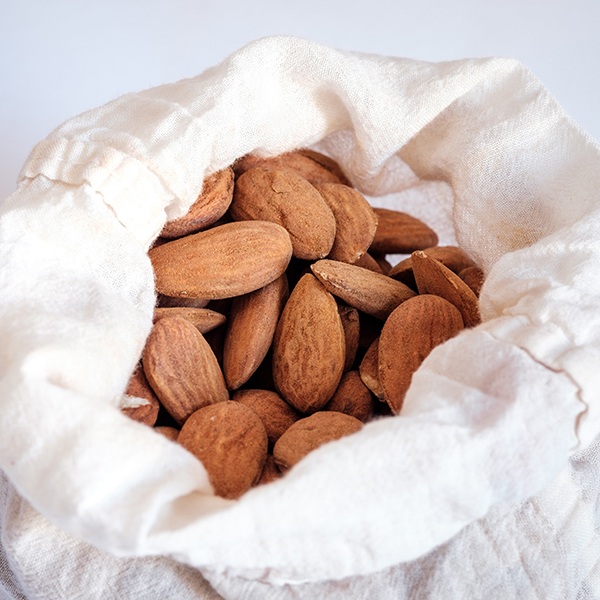 Almonds in bag