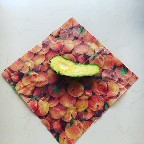 Image of avocado in beeswax wrap