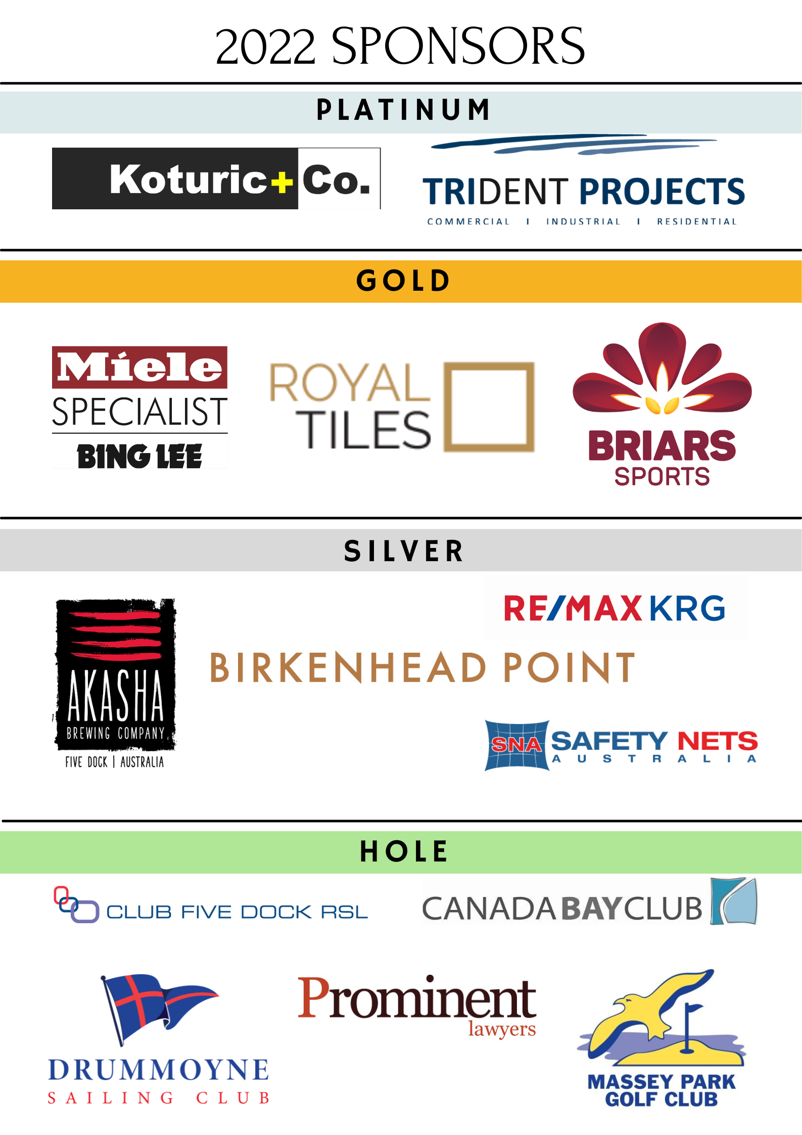 2022 Sponsors