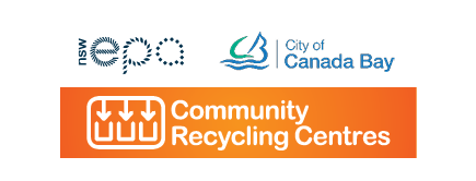 Community Recycling Centre banner, with EPA and Community Recycling Centre logos