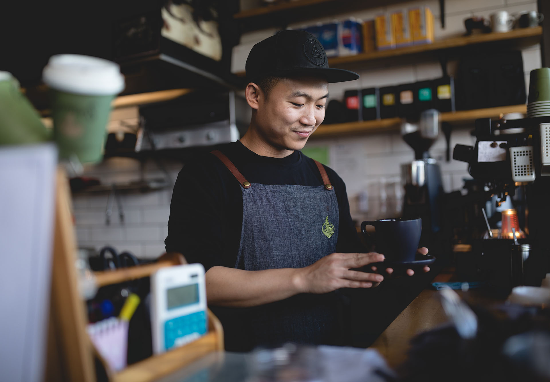 Image of man with coffee