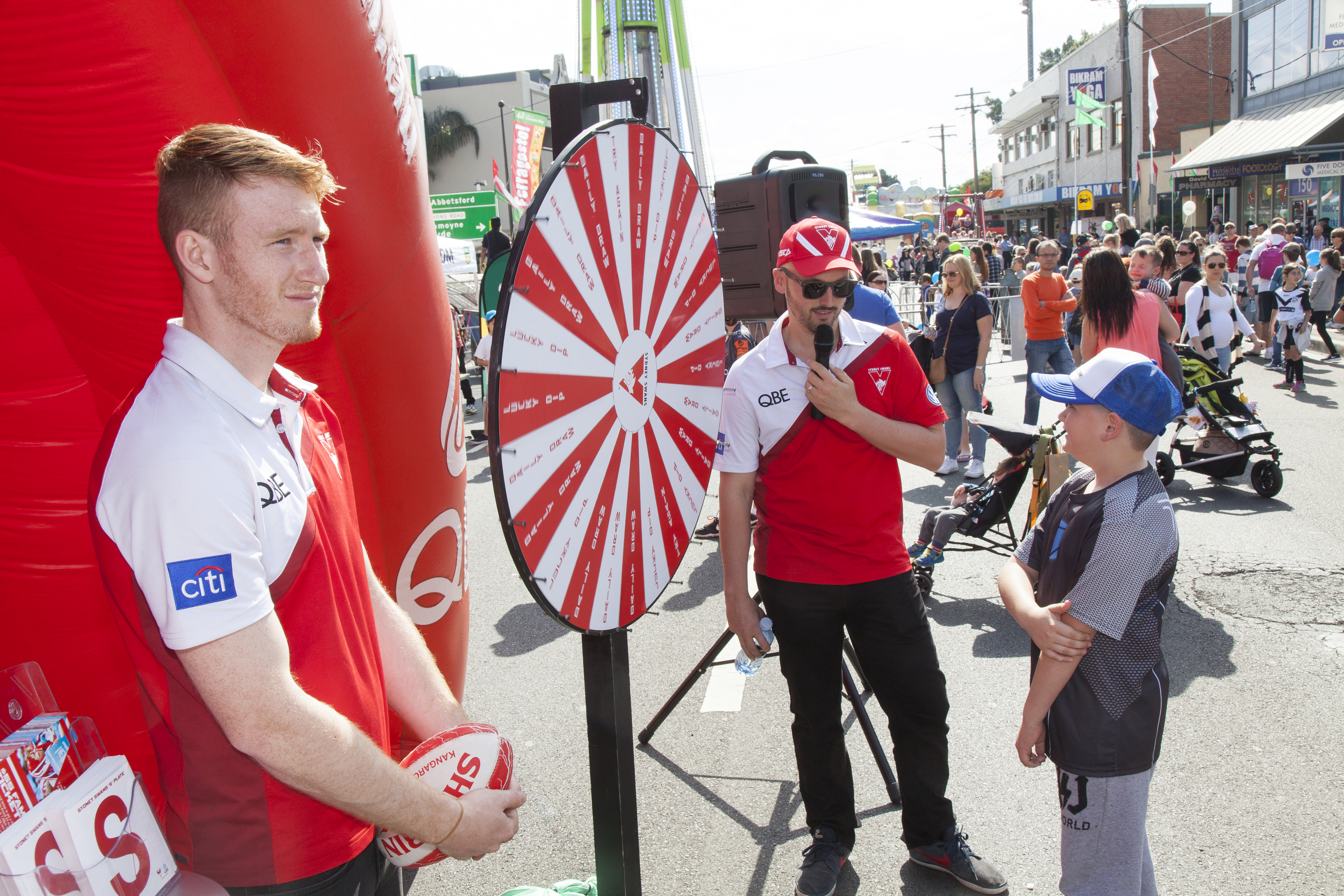 Spin the wheel game stall