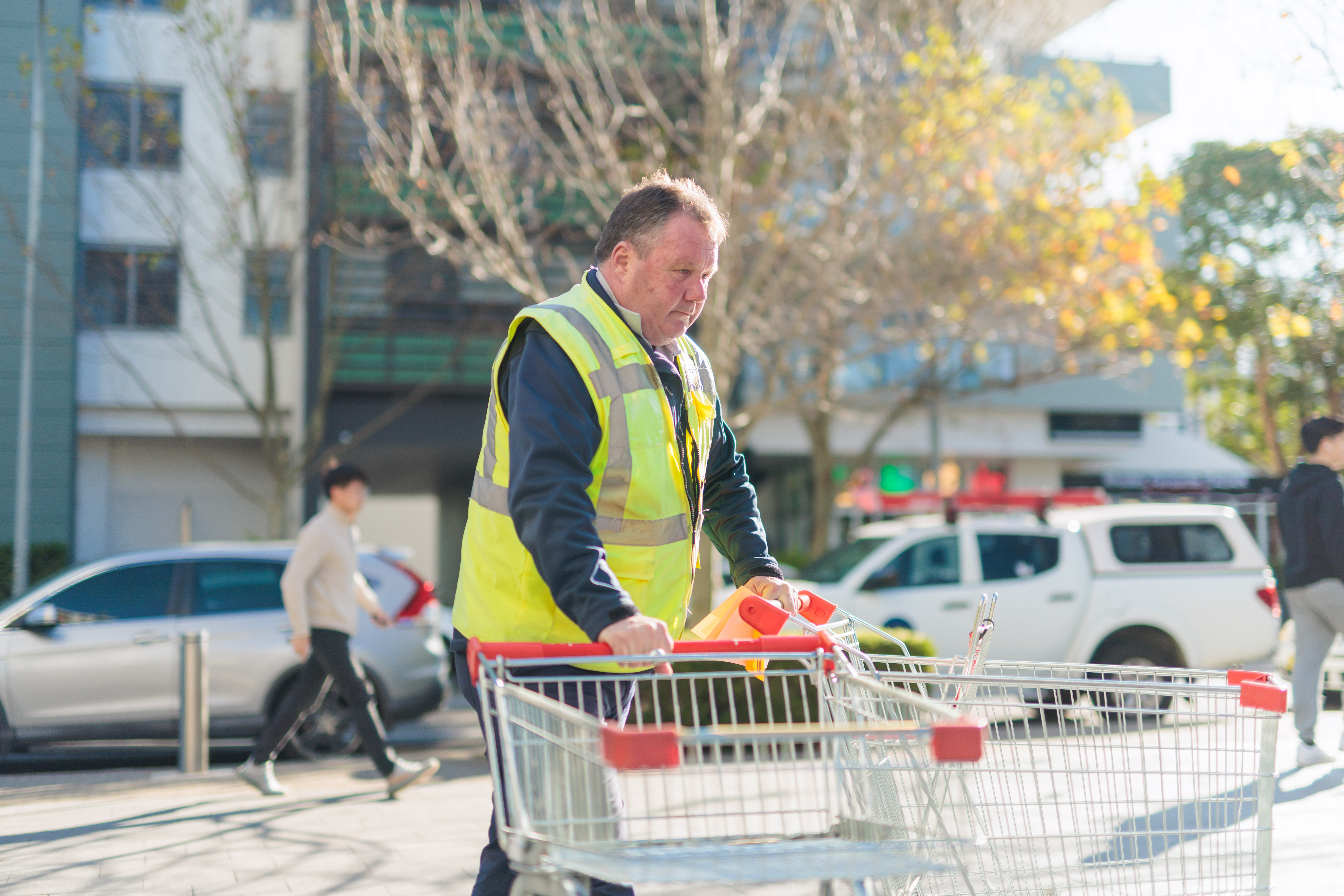 Image of ranger with trolley