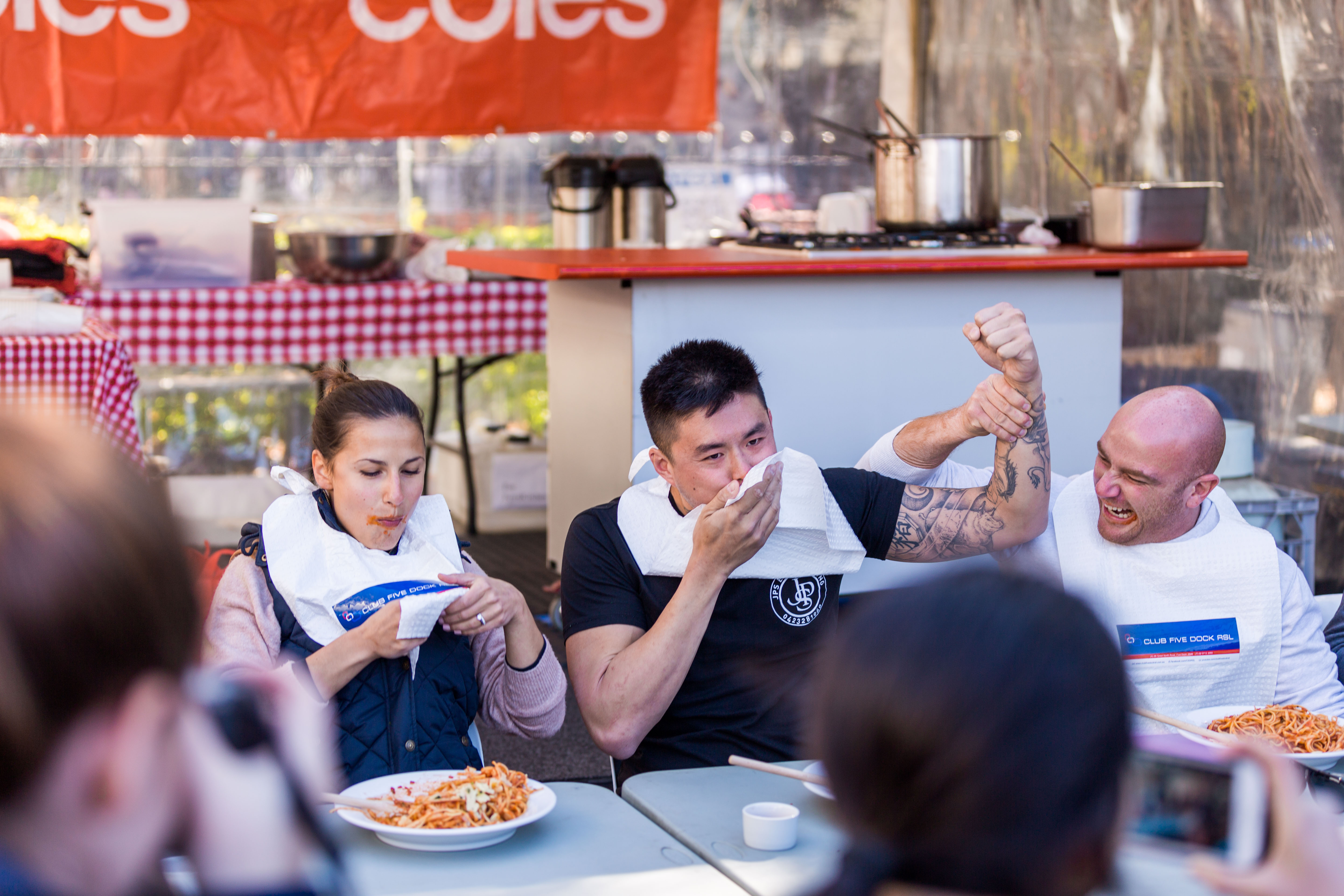 people doing the eating competition