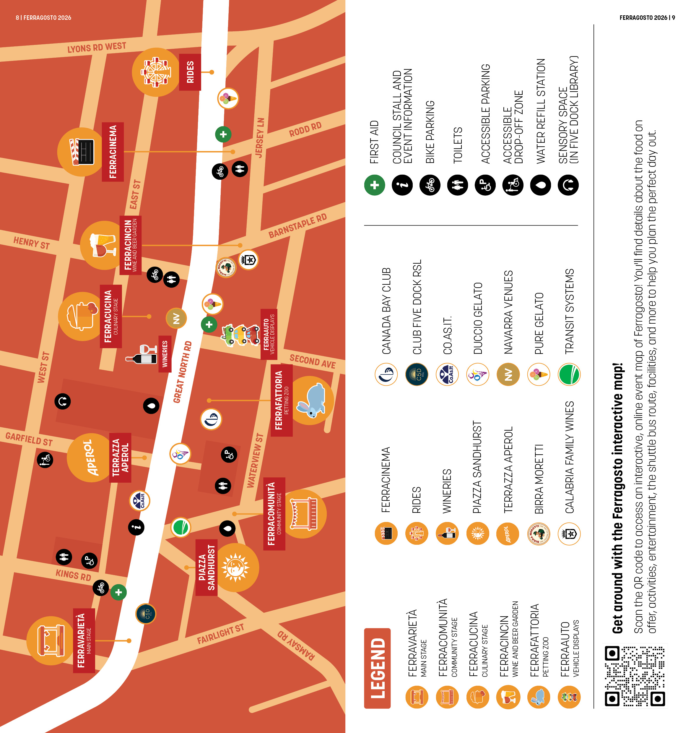 Ferragosto event guide map 2026