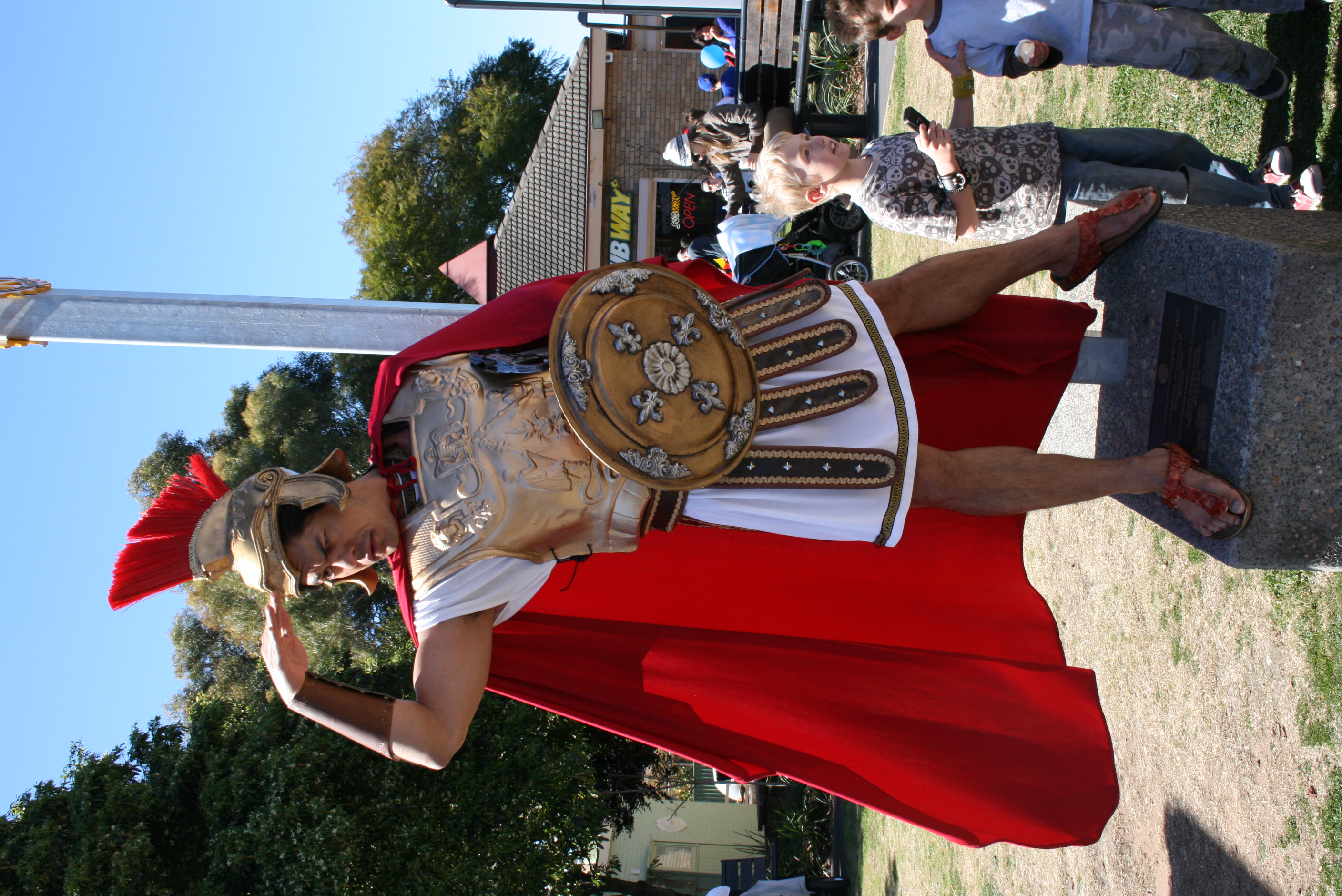 gladiator roving performer