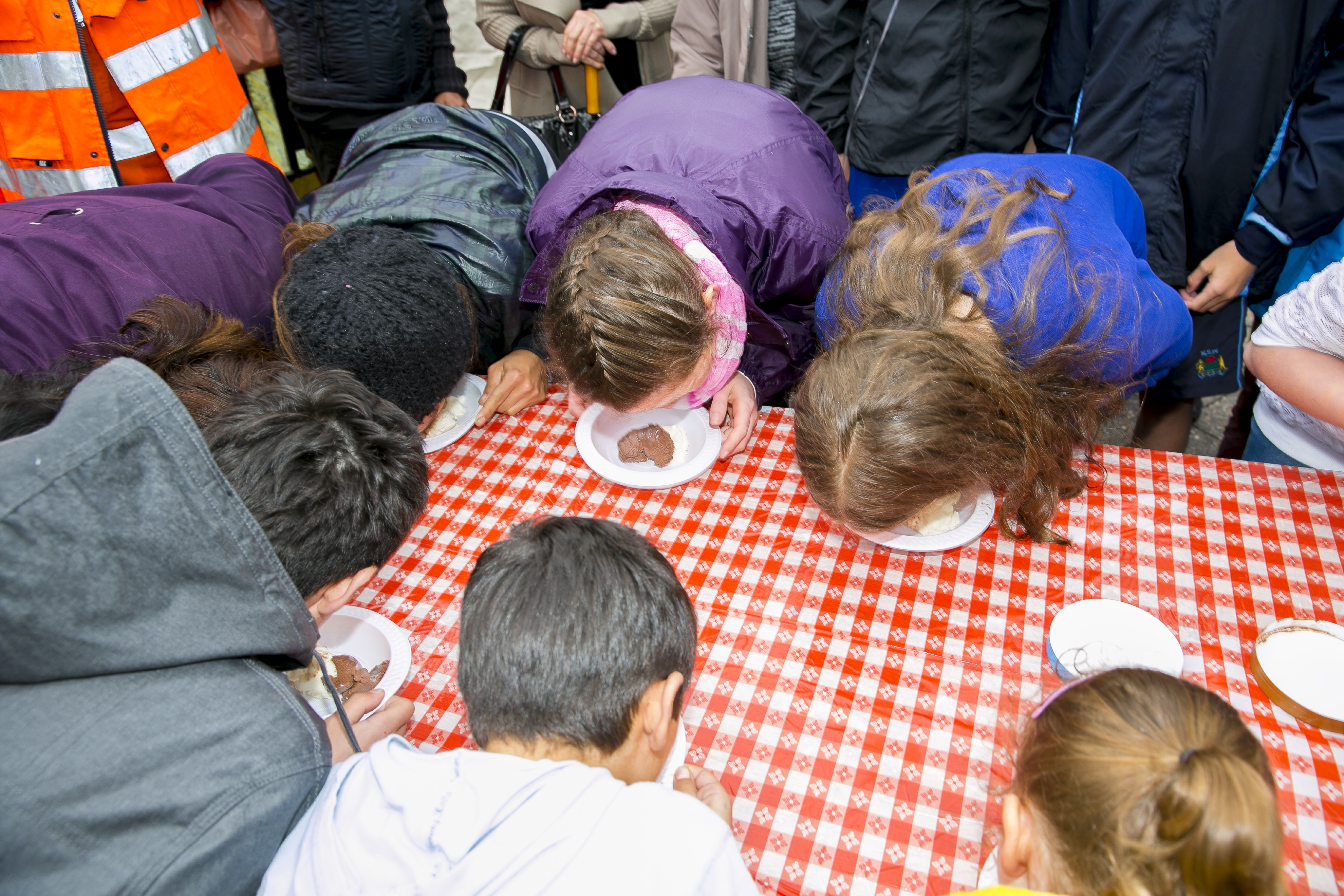People participating in eating contest