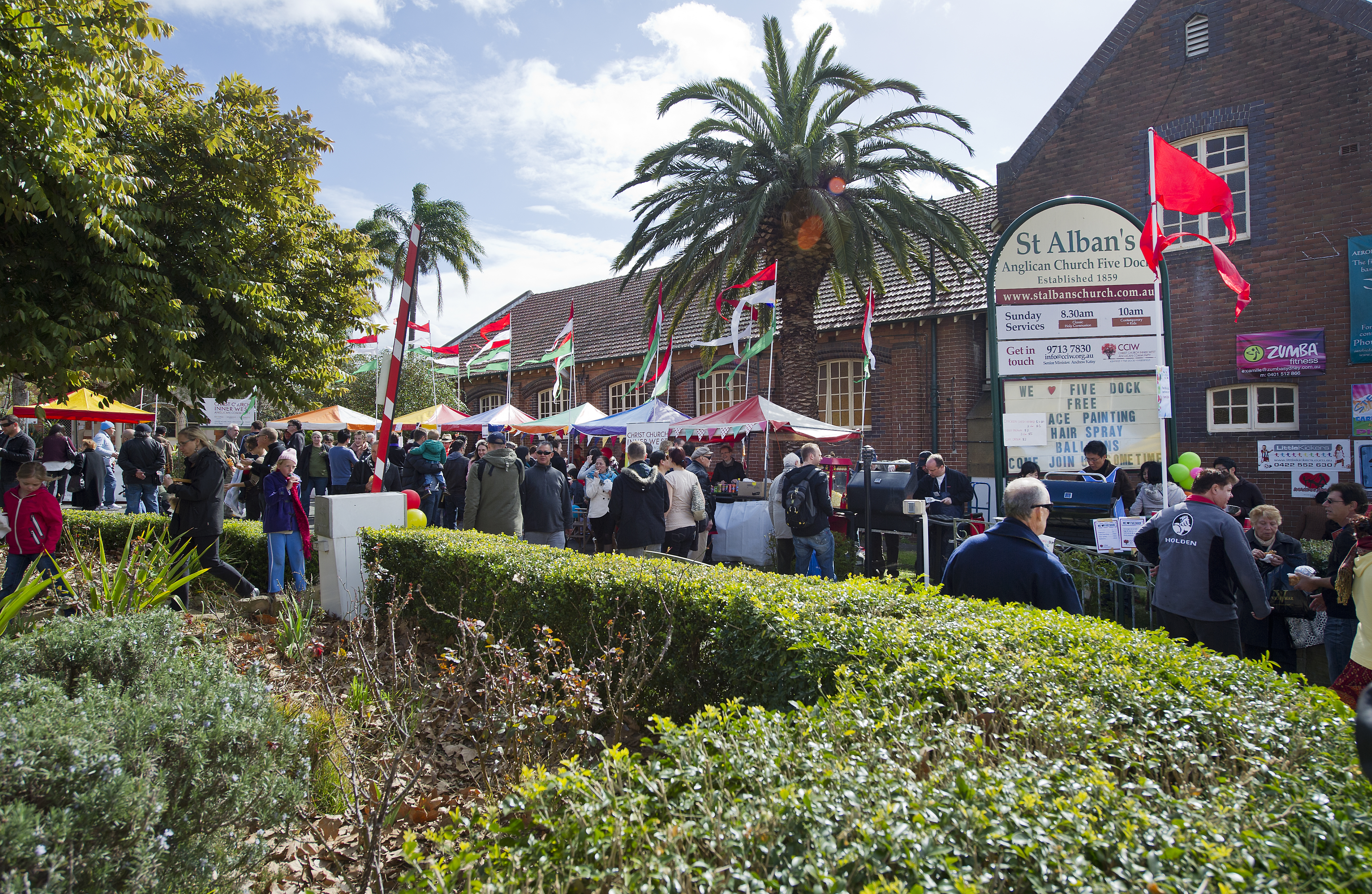 Ferra at the church grounds