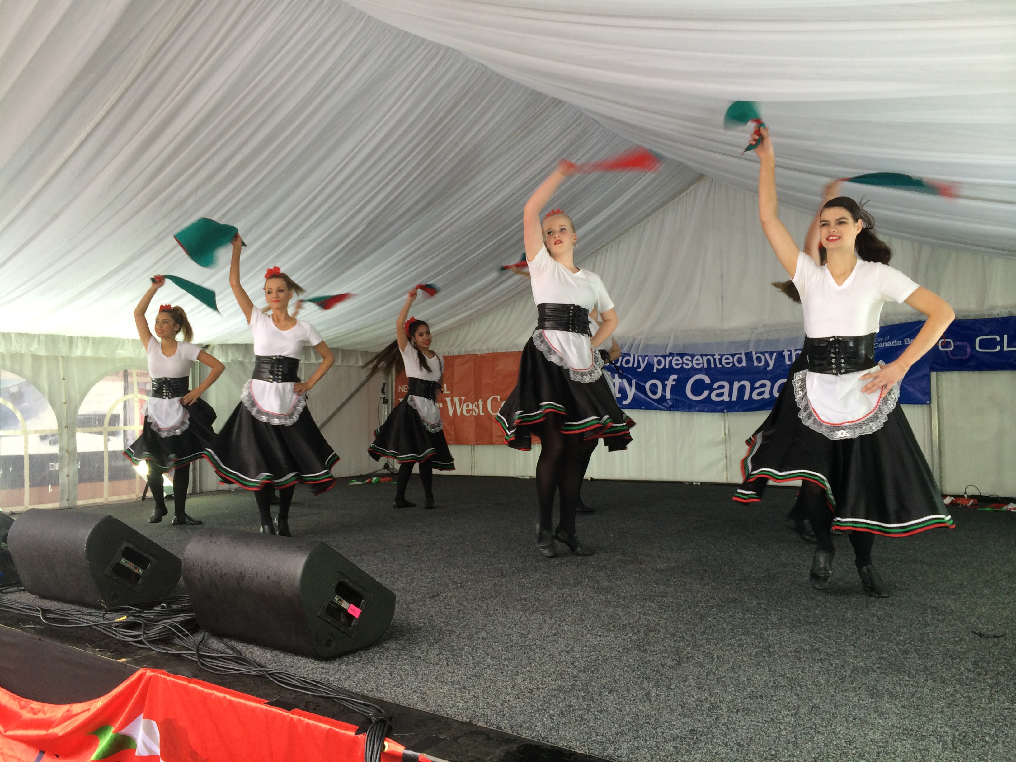 Dancers on stage