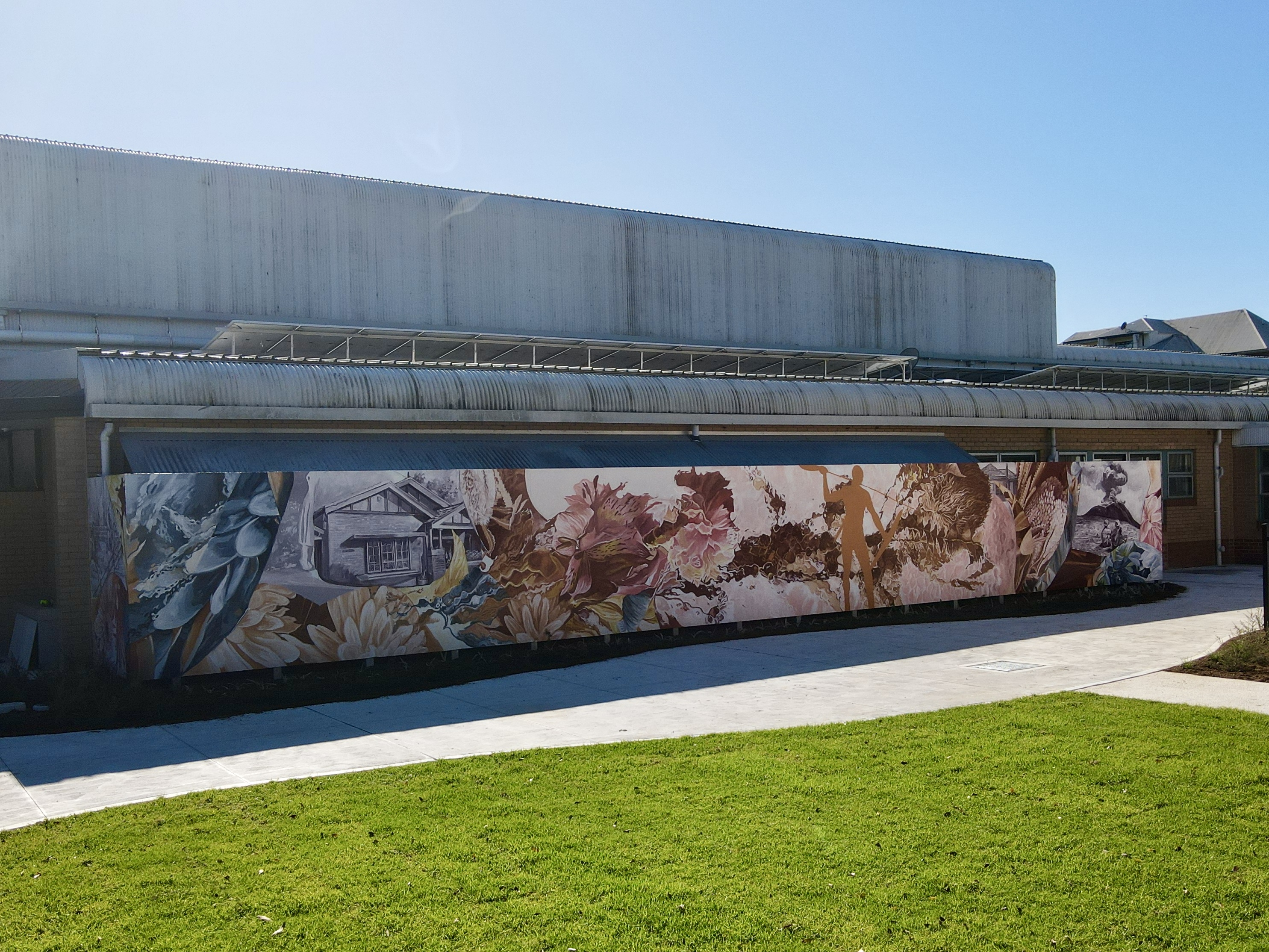 Colourful public artwork