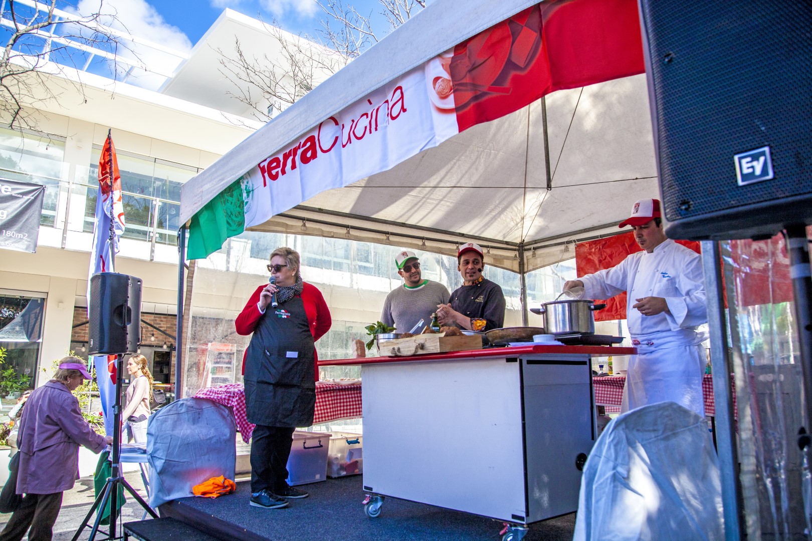 cooking on the kitchen stage