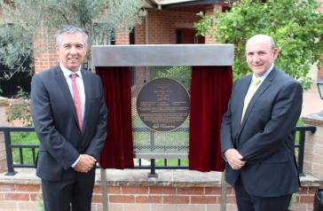 Tom Galea and Mayor Angelo Tsirekas