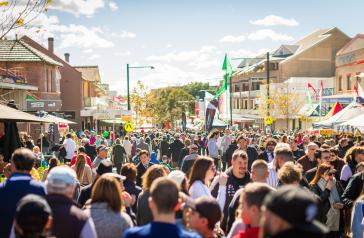 Image of people at Italian festival