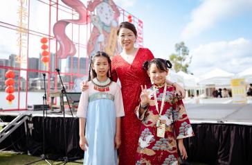 Image of family celebrating LNY