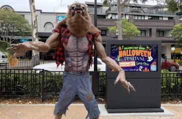Halloween decoration on Majors Bay Road