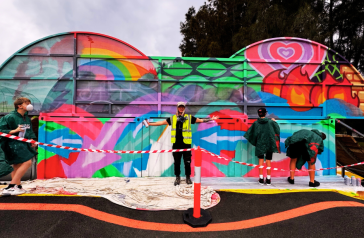 Mural with Sam Absurd