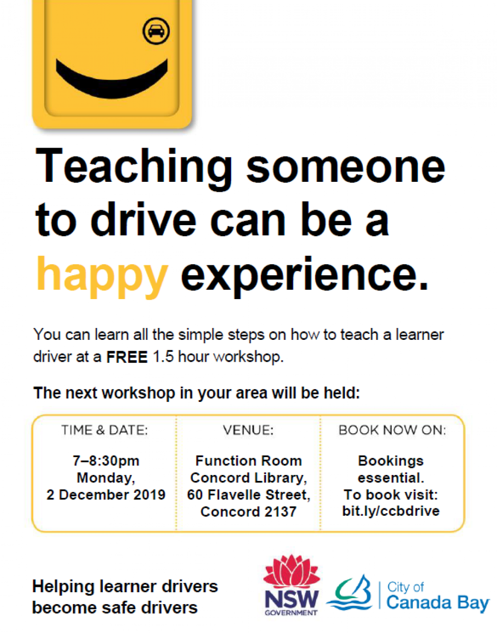 Teaching someone to drive?