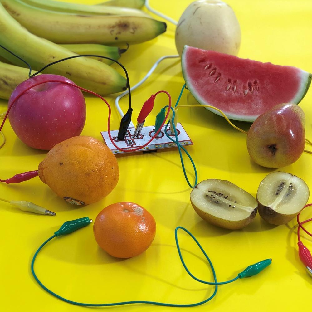 School Holiday Fun: Makey Makey musical fruit salad