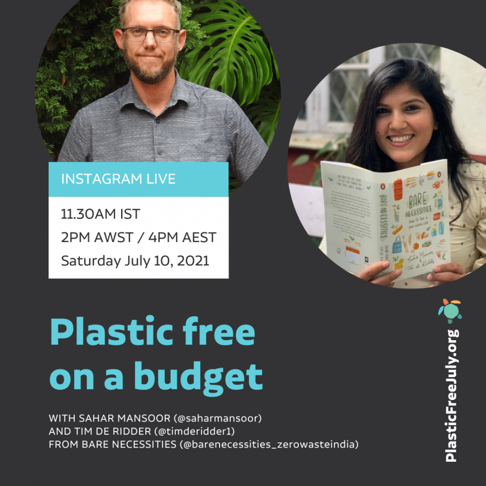 Plastic Free on a Budget - Instagram Live event