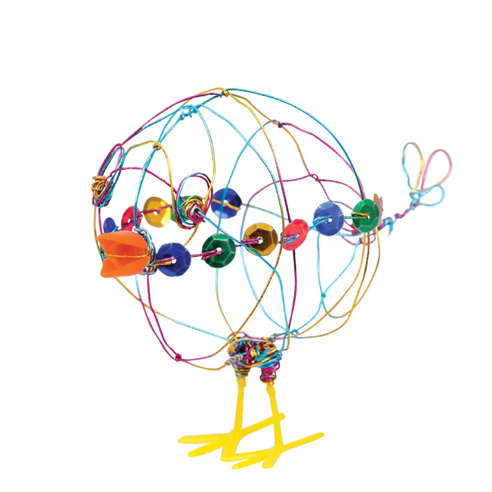 School Holiday Fun: Easter craft - Rainbow wire chicken