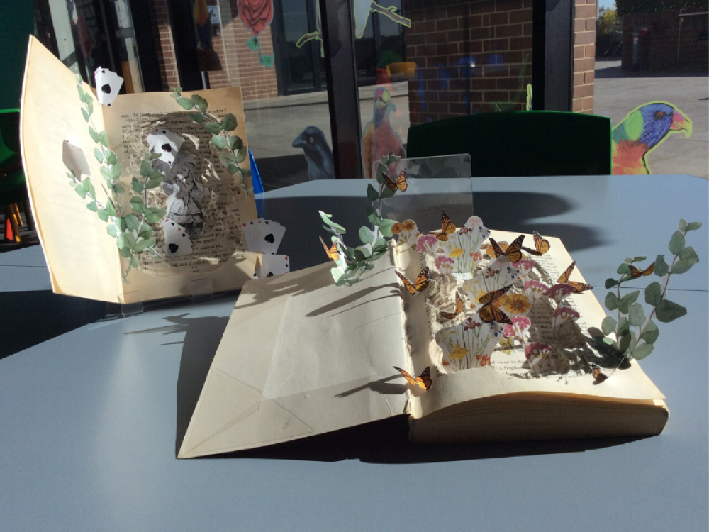 Upcycled Book Art