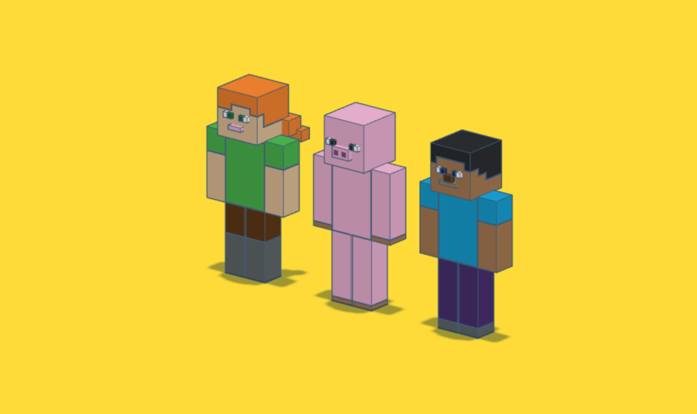 3D Modelling for Kids: Minecraft Characters