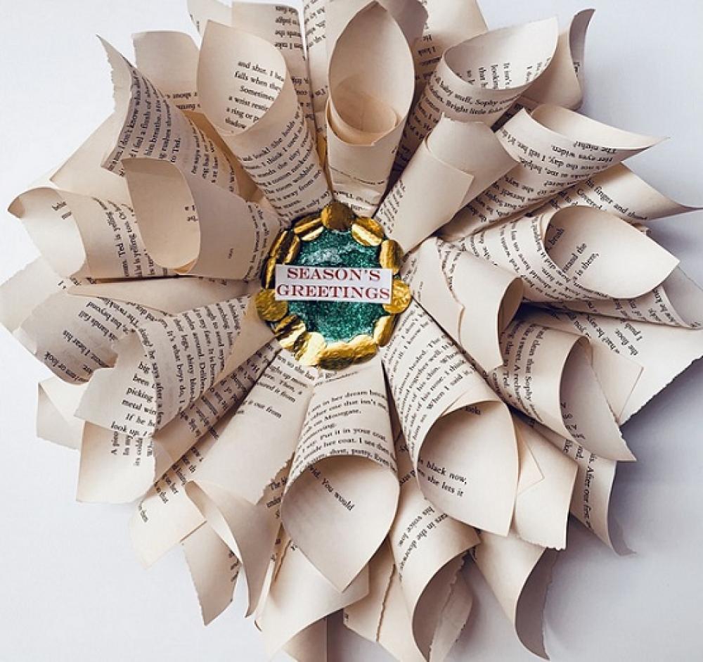 For Youth: Christmas Book Wreath