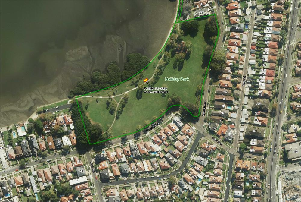 Community Listening Post – Halliday Park Proposed Public Toilet