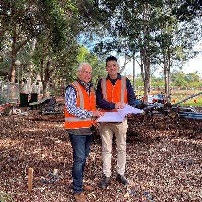 Construction begins at Central Park Playground