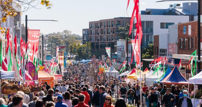Great North Road Five Dock during Ferragosto 2022.